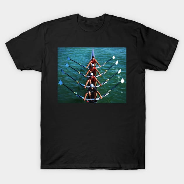 Flatwater Rowers T-Shirt by LaurieMinor